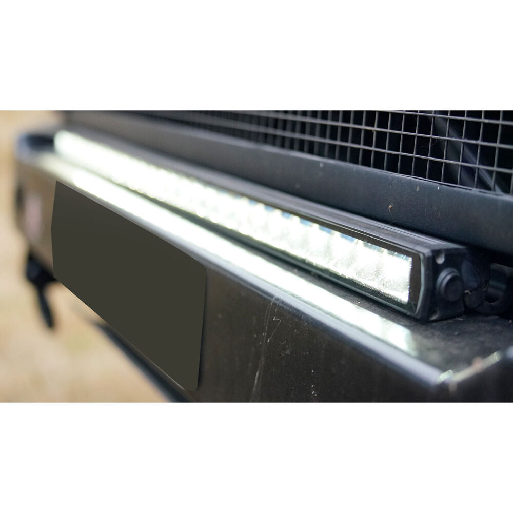 Hulk 20inch LED Slimline Single Row Off-Road Lightbar w/ Brackets Black