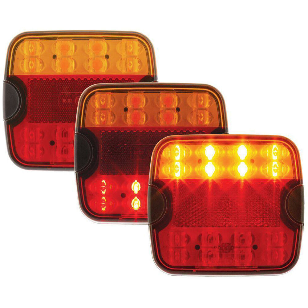 Hulk LED Stop/Tail/Indicator/License Plate Lamp w/ 500mm Lead Black