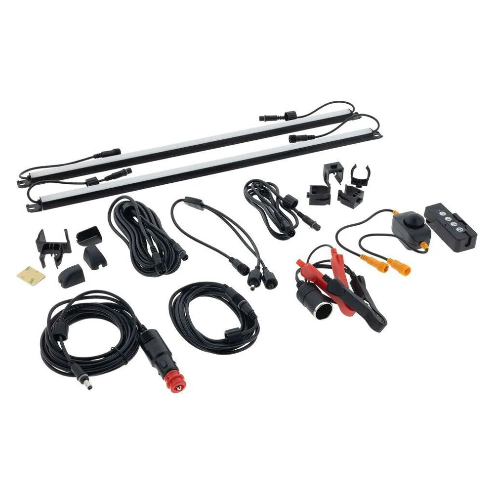 Hulk 4 Bar LED Dual Colour Weatherproof Camping Light Kit 12V 50cm