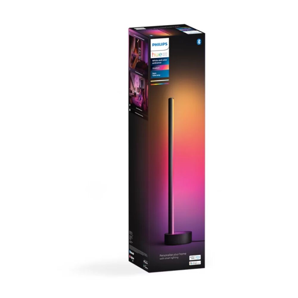 Philips Hue Gradient Signe Slim Indoor Smart Table Light Lamp Black