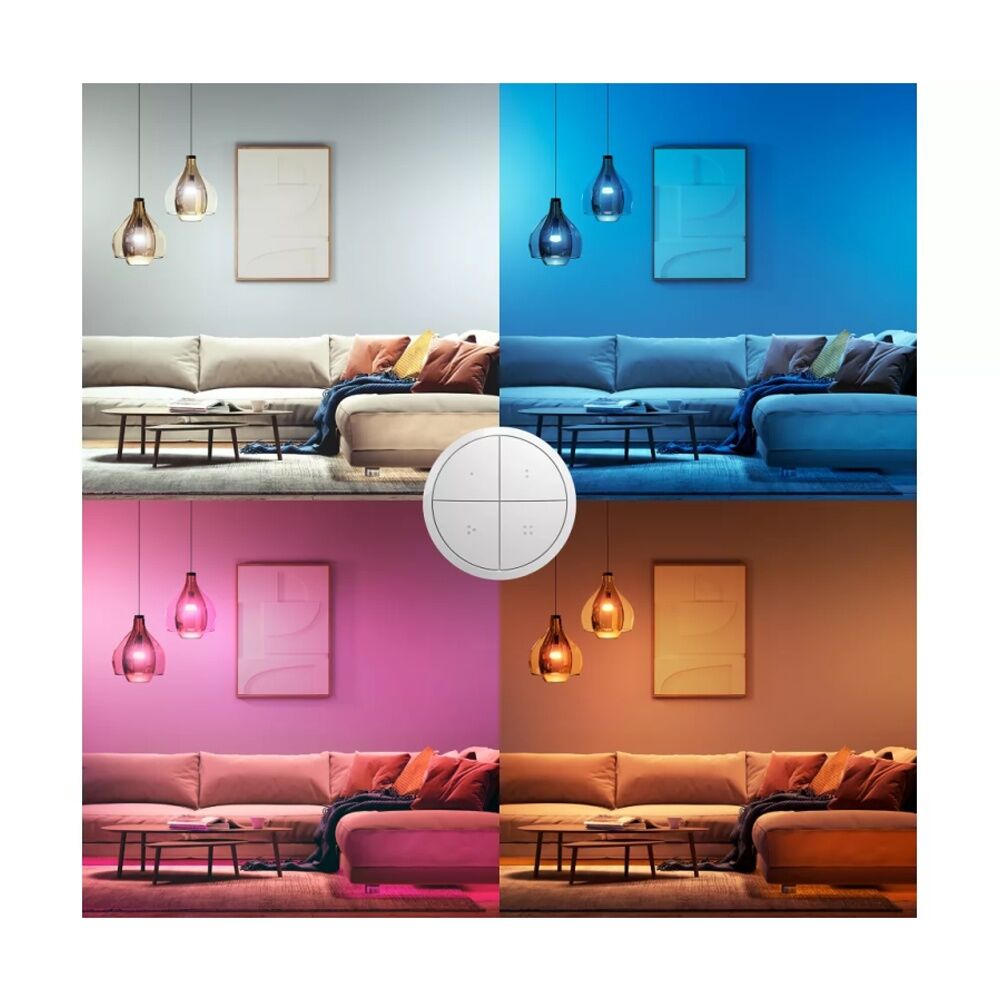 2PK Philips Hue Tap Remote Control Dial Switch Wall/Magnetic Surface Mount White