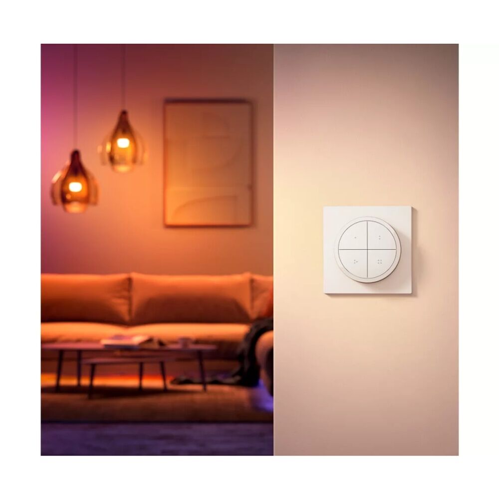 2PK Philips Hue Tap Remote Control Dial Switch Wall/Magnetic Surface Mount White