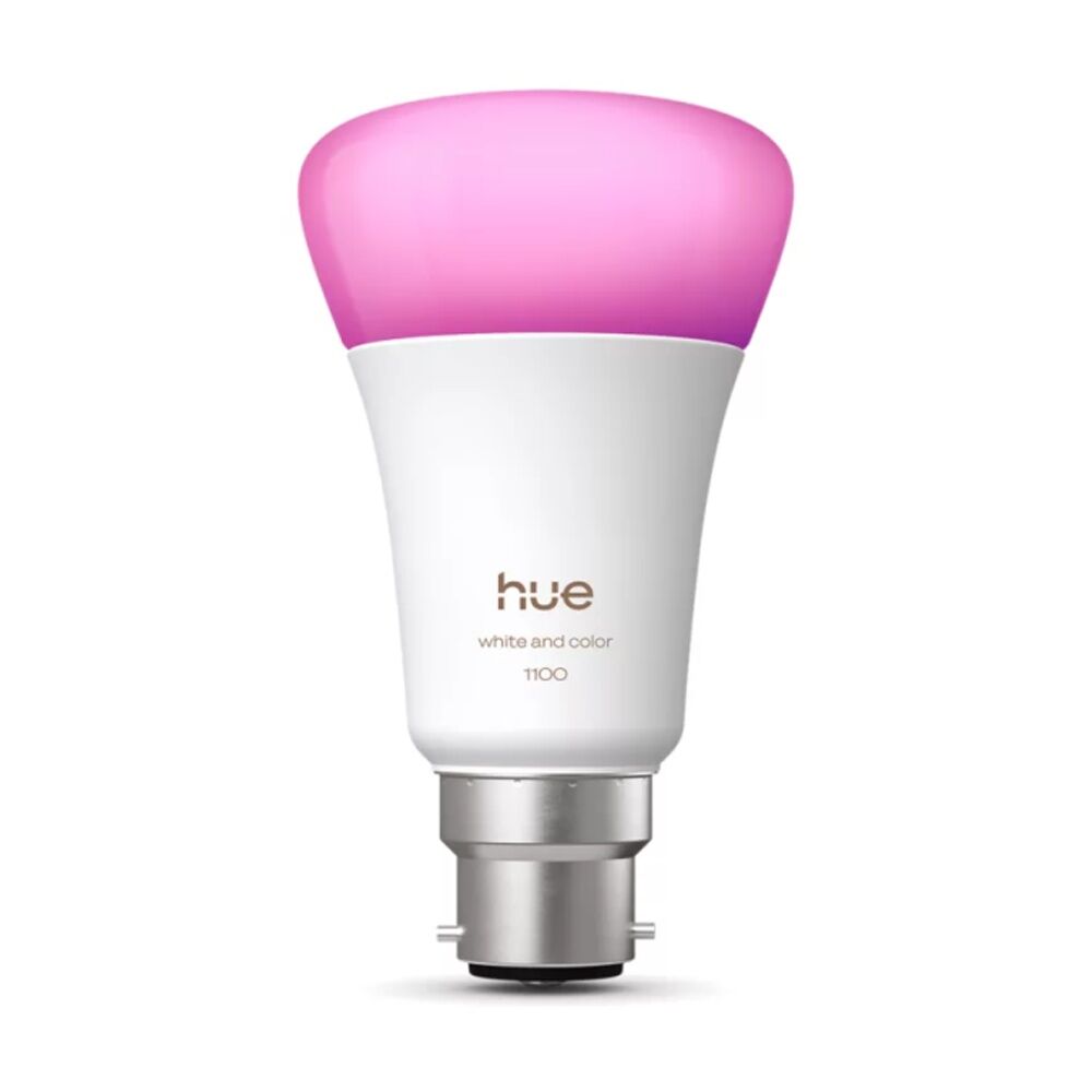2PK Philips Hue White/Colour Ambience A60 B22 V2 Adjustable Smart Lightbulb 11W