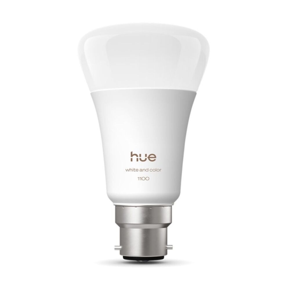 2PK Philips Hue White/Colour Ambience A60 B22 V2 Adjustable Smart Lightbulb 11W