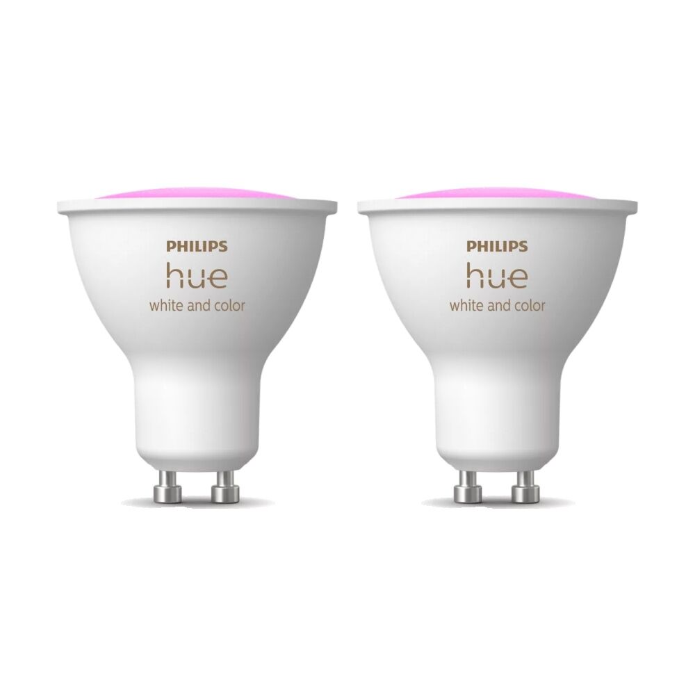 2PK Philips Hue White/Colour Ambience GU10 V3 Smart Lightbulb 5.7W