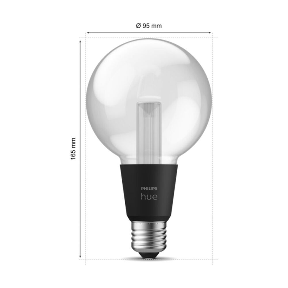 Philips Hue White/Colour Ambience Lightguide G95 Smart LED Lightbulb E27
