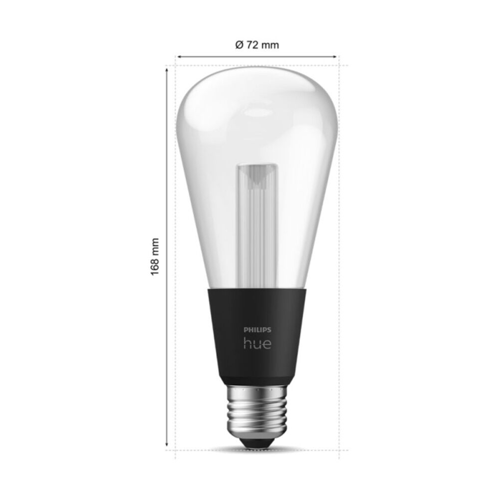 2PK Philips Hue White/Colour Ambience Lightguide ST72 Smart LED Lightbulb E27