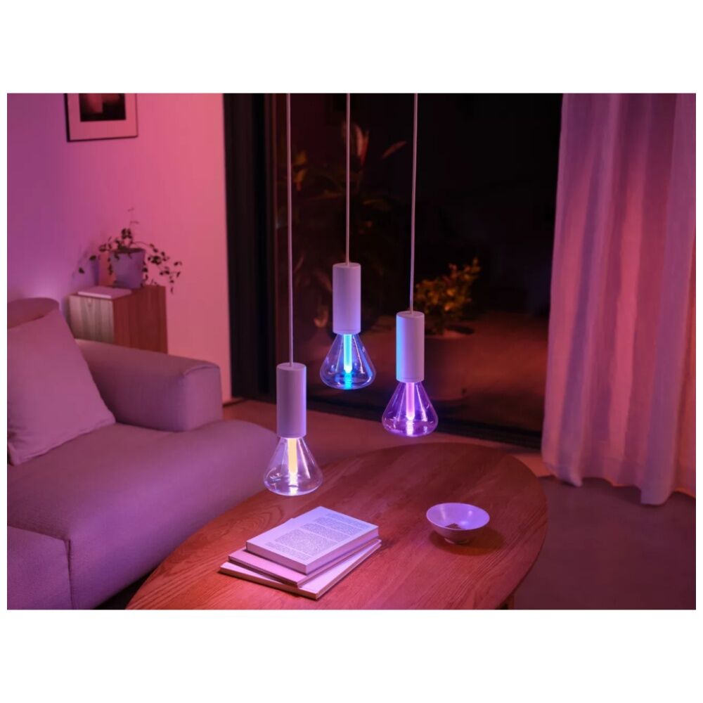 2PK Philips Hue White/Colour Ambience Lightguide Triangle Smart Lightbulb E27