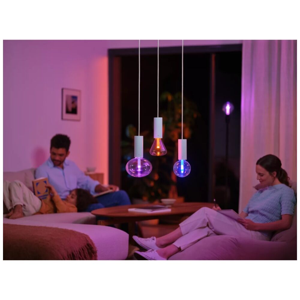2PK Philips Hue White/Colour Ambience Lightguide Triangle Smart Lightbulb E27