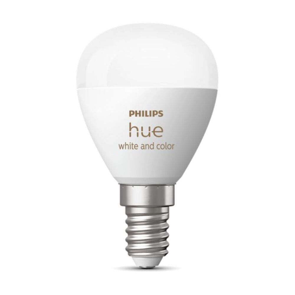 Philips Hue White/Colour Ambience Luster E14 Smart LED Lightbulb 5.1W