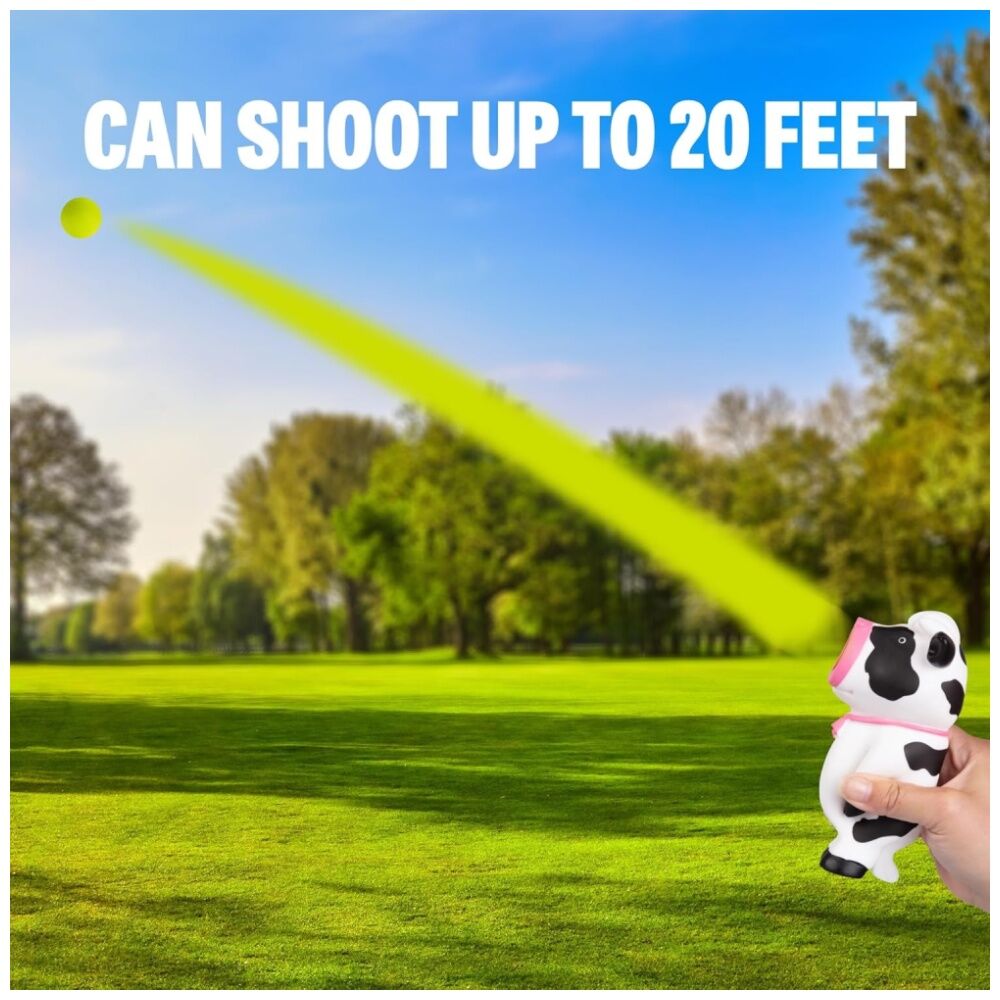 Hog Wild Axoloti Moo & T-Rex Popper Soft Foam Ball Shooter Indoor/Outdoor Toy