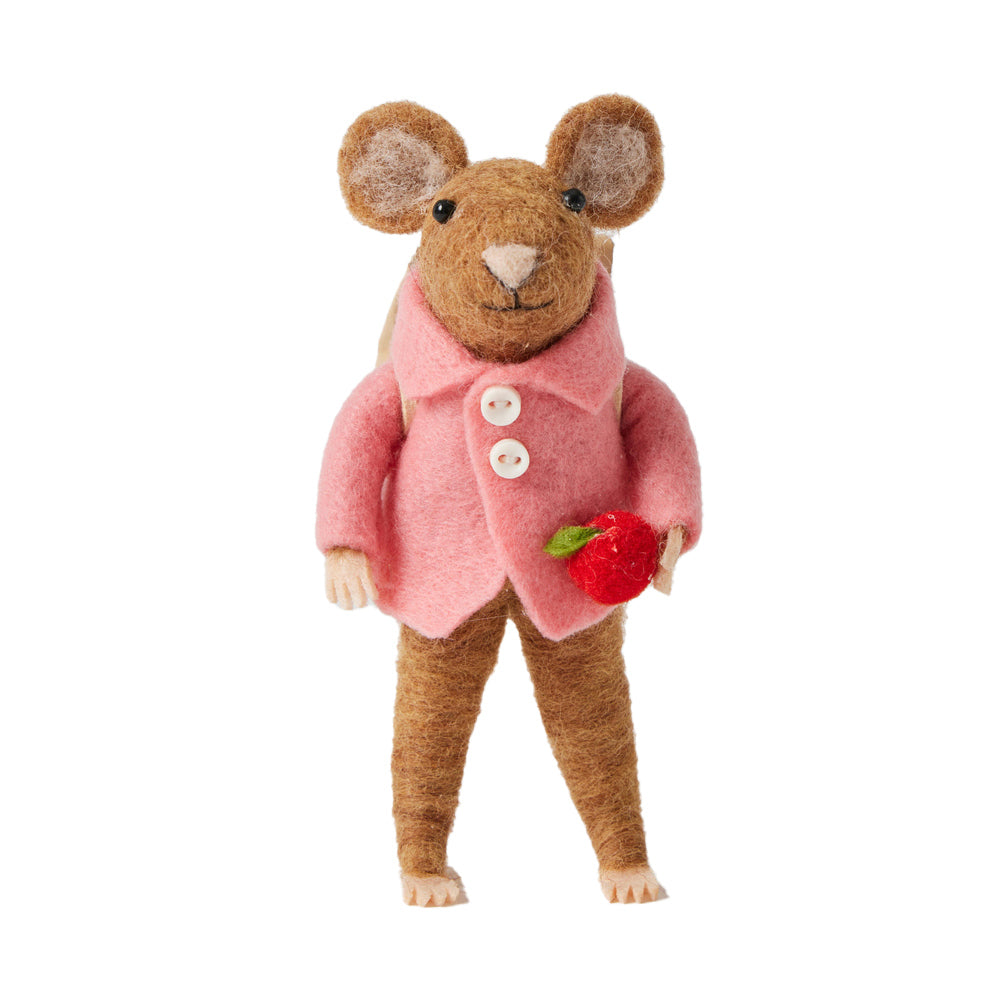 2PK Jiggle & Giggle Wendy Felt Mouse Figurine Home Decor