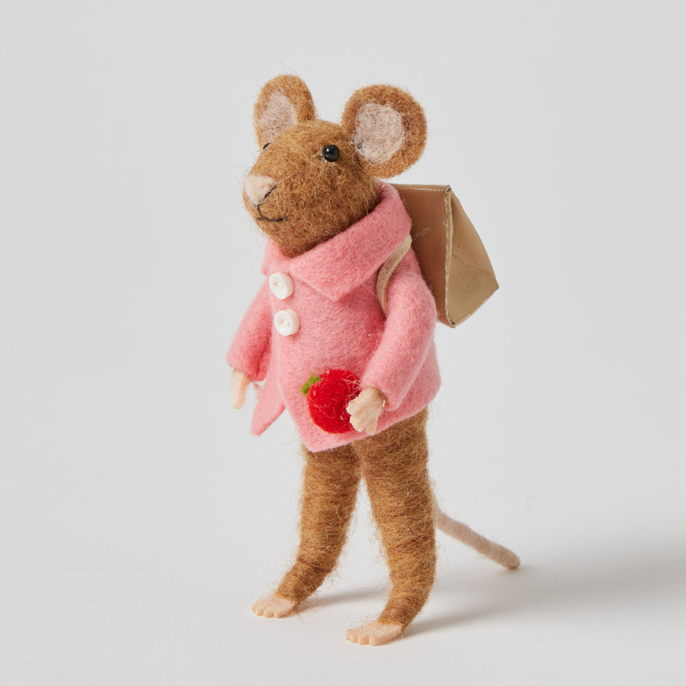 2PK Jiggle & Giggle Wendy Felt Mouse Figurine Home Decor