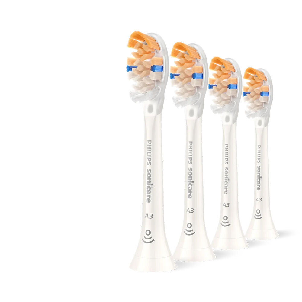 2x 4pk Philips Sonicare A3 Premium All-in-one Electric Toothbrush Heads White