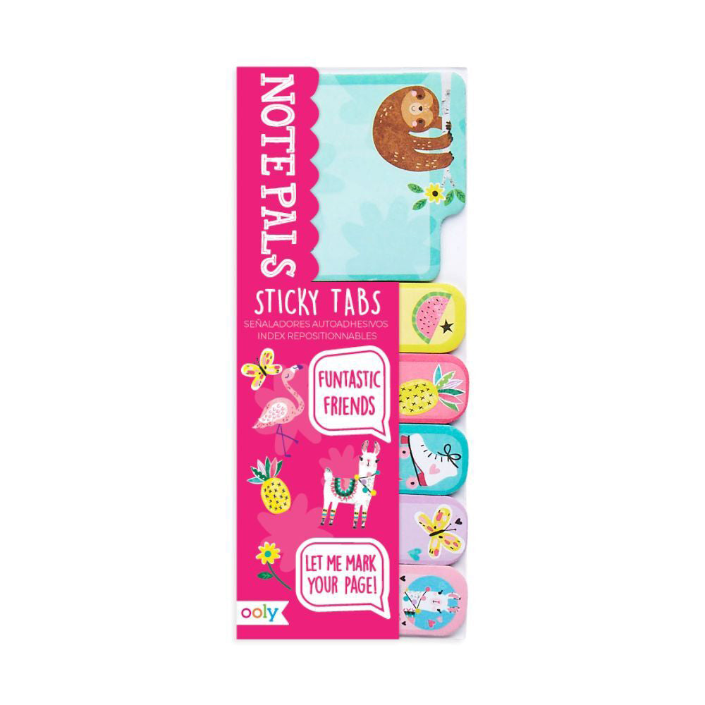 6PK Ooly School Sticky Note Pals 120-Tabs 6y+ - Funtastic Friends