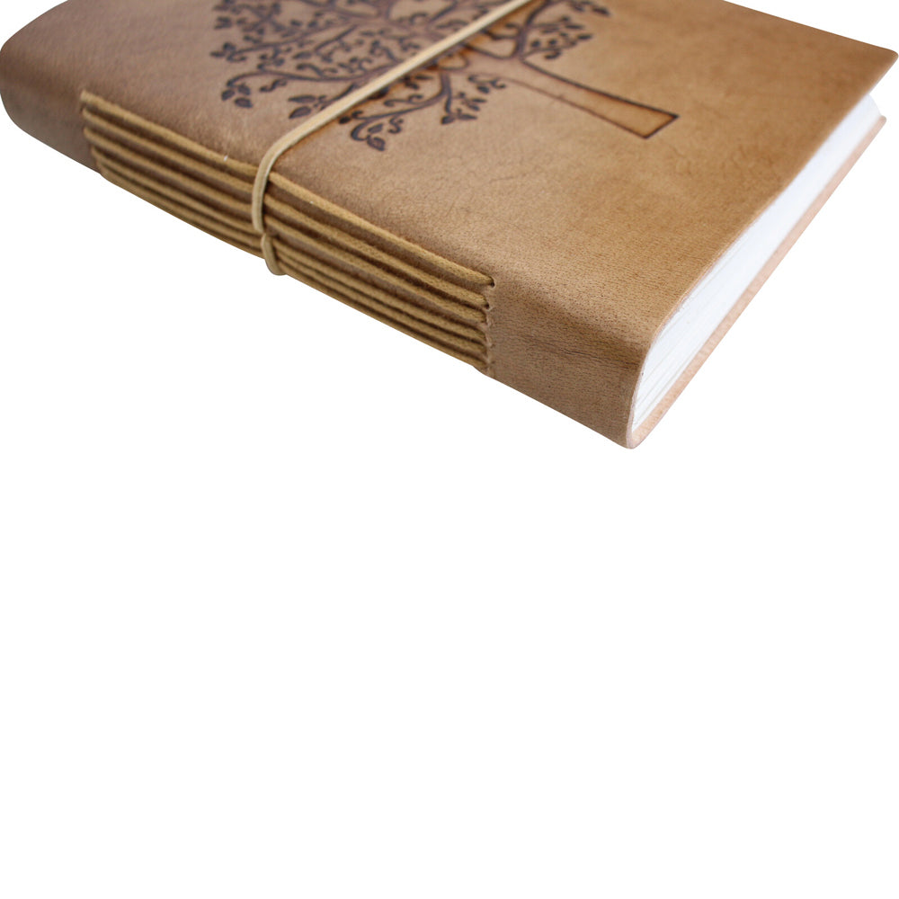 2PK LVD Tree Of Life Leather Notebook 18x13cm - Brown