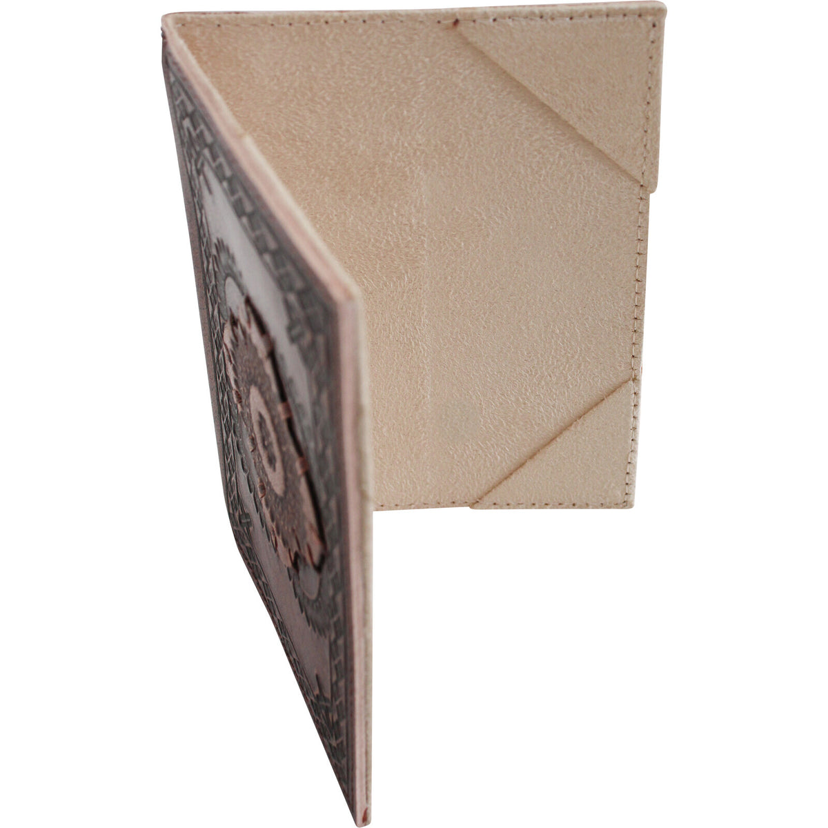 LVD Leather 14cm Passport Holder Protection Cover - Tan