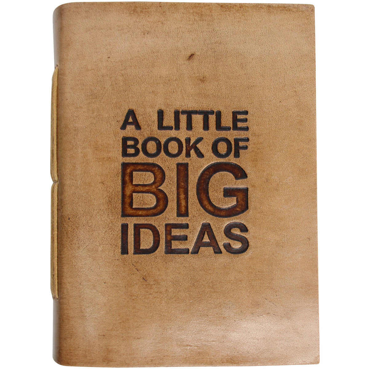 LVD Big Ideas Leather/Paper 18cm Notebook Writing Journal - Brown