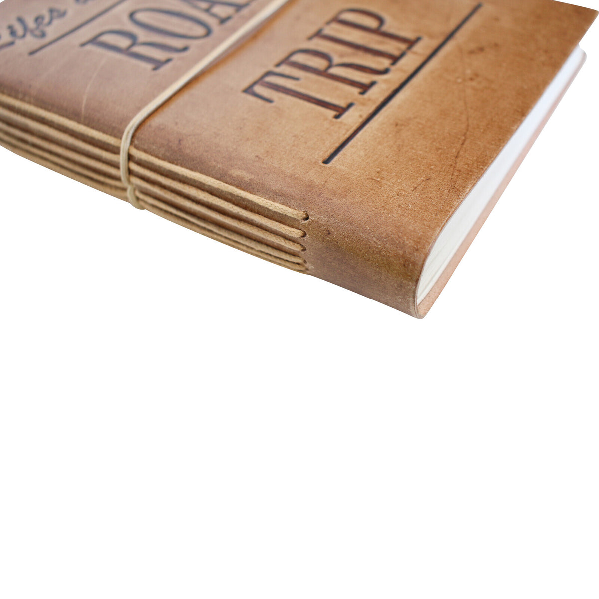 LVD Road Trip Leather/Paper 18cm Notebook Writing Journal - Brown