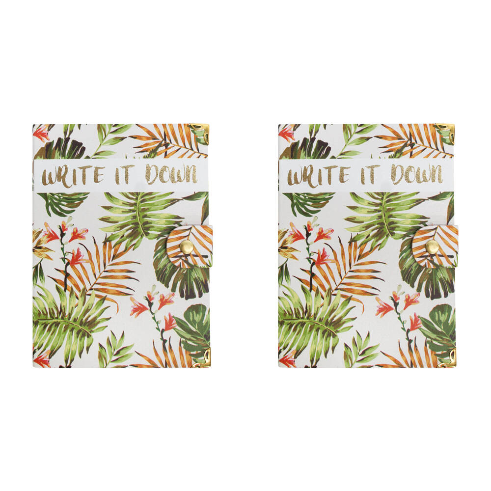 2PK LVD Leather Notebook Writing Stationery 18x13cm - Write It Down