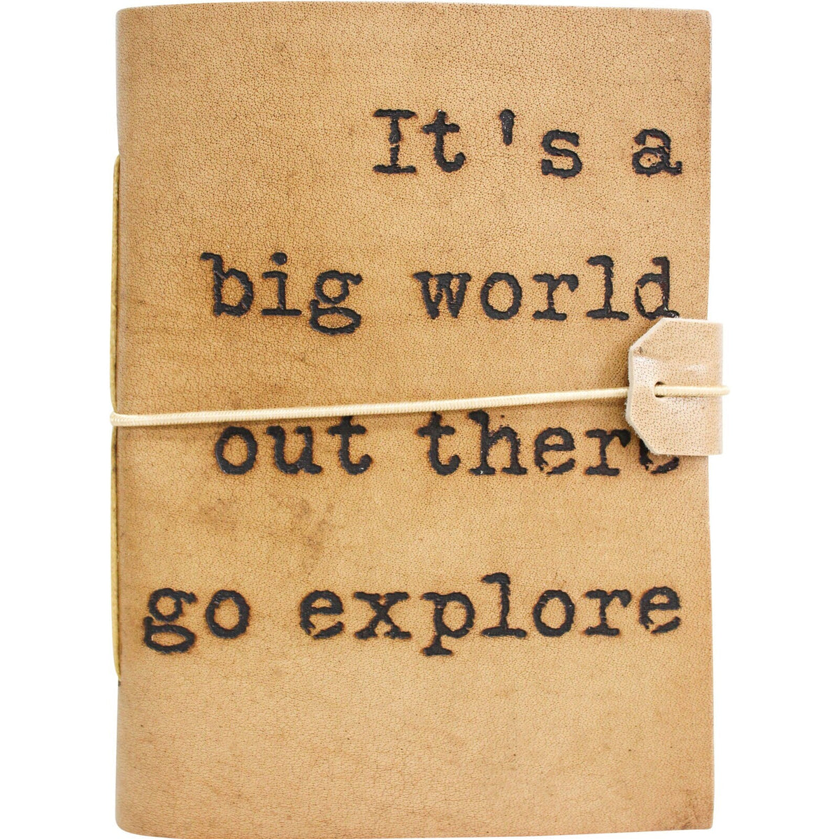 LVD Go Explore Leather/Paper 18cm Notebook Writing Journal - Brown