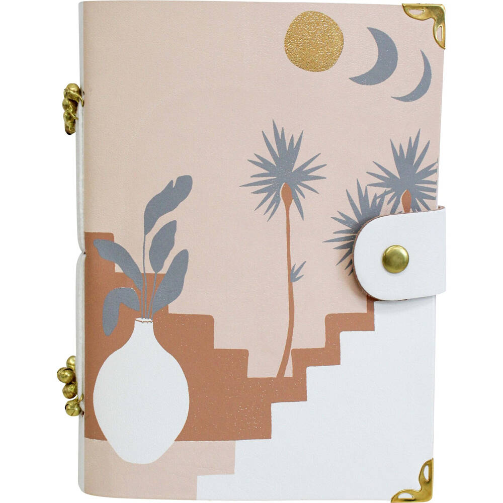 2PK LVD Leather Notebook Writing Stationery 18x13cm - Morroc Moon