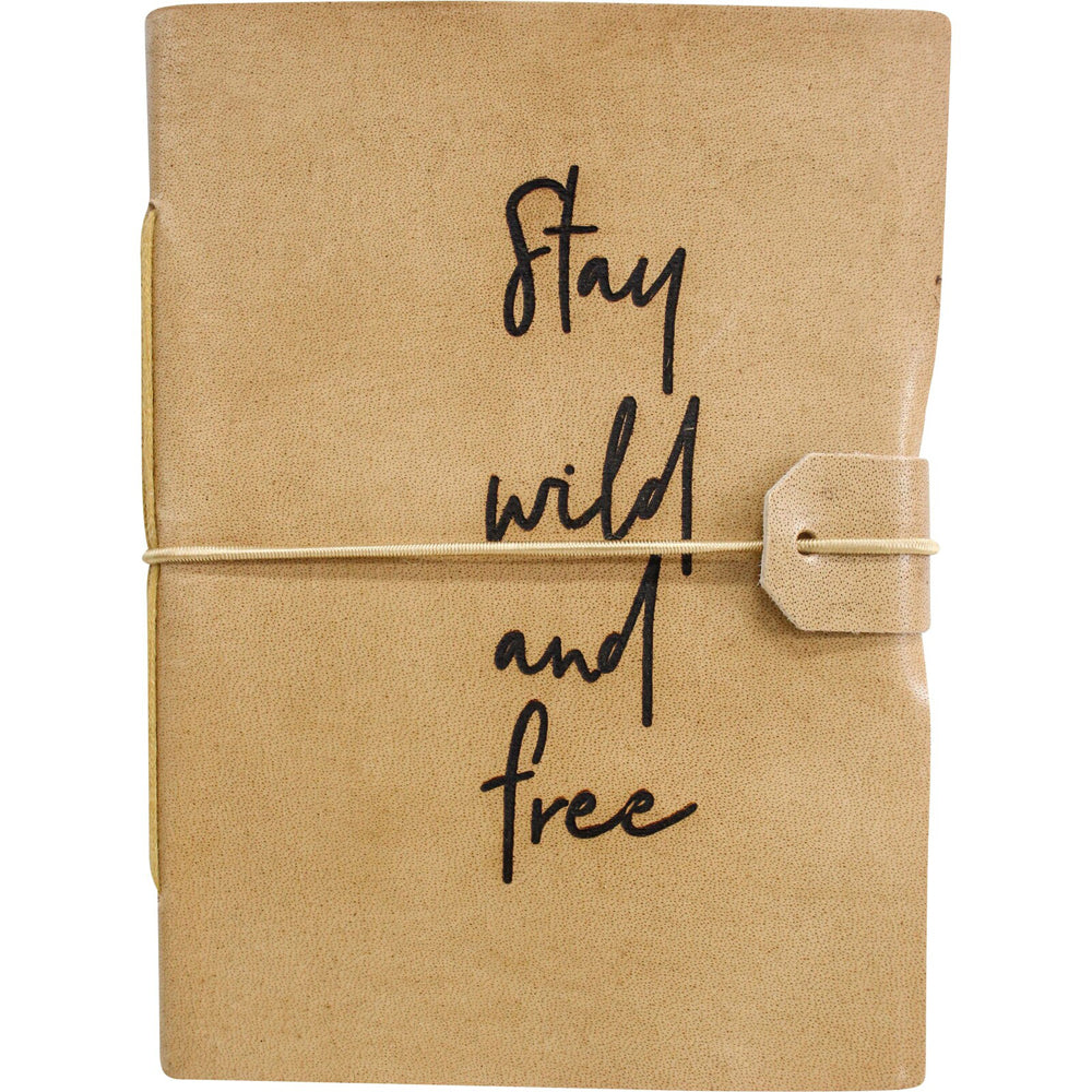 2PK LVD Leather Note Book Wild And Free Stylish Hard Cover Journal/Diary