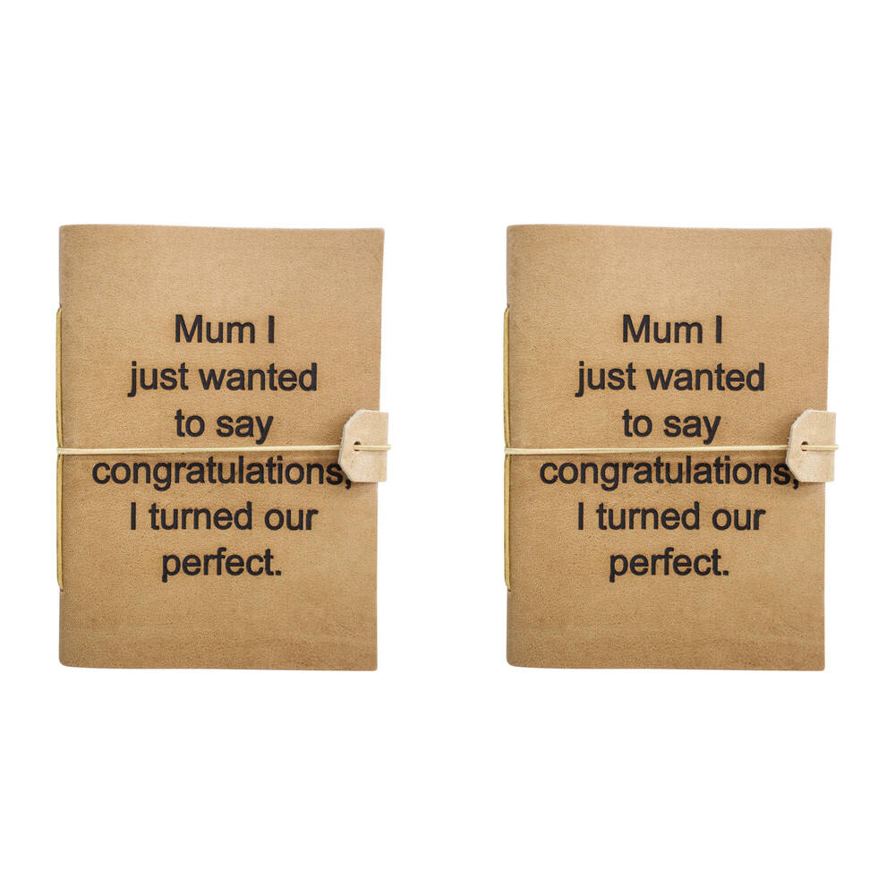 2PK LVD Leather Notebook Writing Stationery 18x13cm - Turned Our Perfect