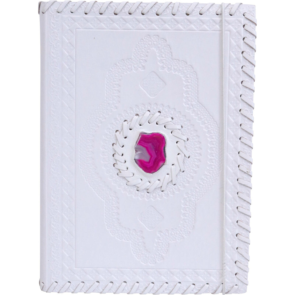 2PK LVD Leather Note Book Pink Gem Stylish Hard Cover Journal/Diary