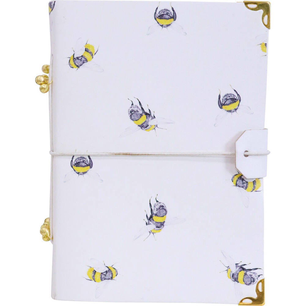 2PK LVD Leather Notebook Writing Stationery 18x13cm - Bumble Bee