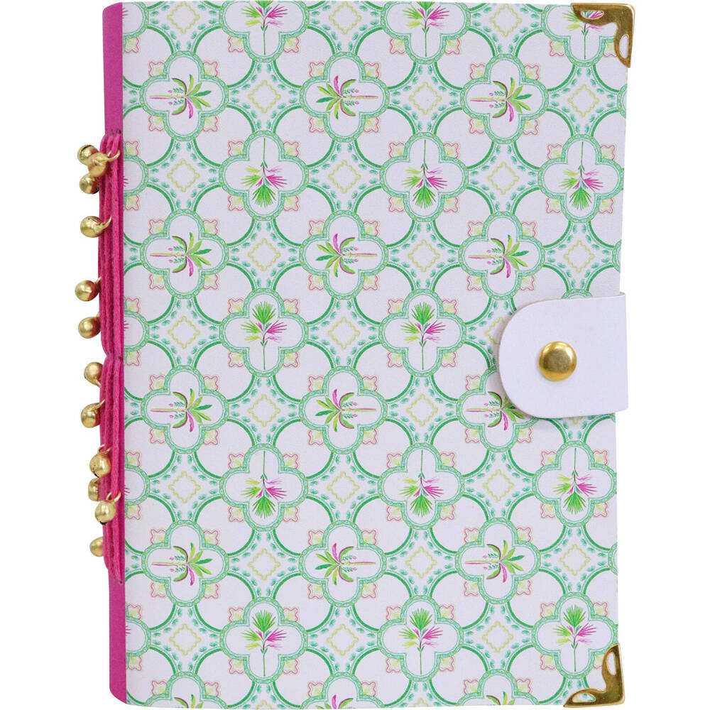 2PK LVD Leather Notebook Writing Stationery 18x13cm - Moroccan Mojito