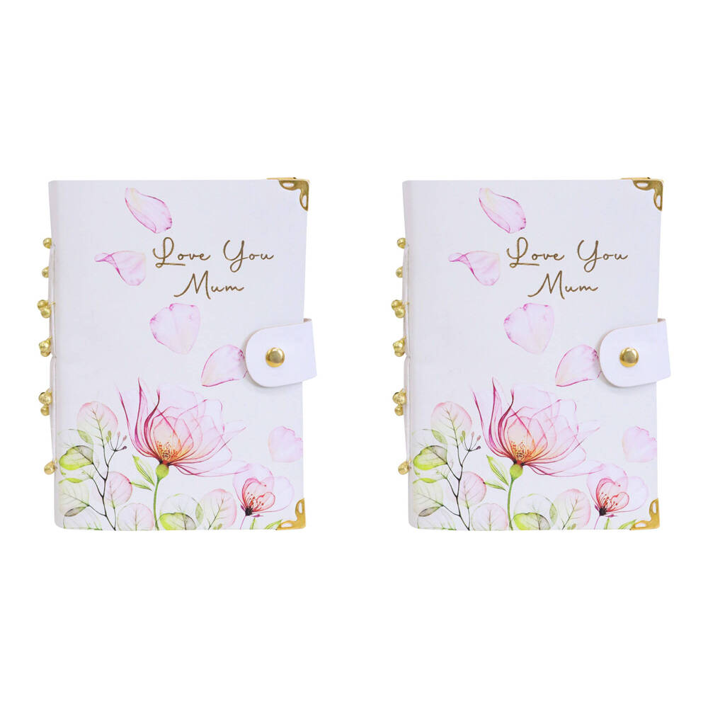 2PK LVD Leather Notebook Writing Stationery 18x13cm - Love Mum