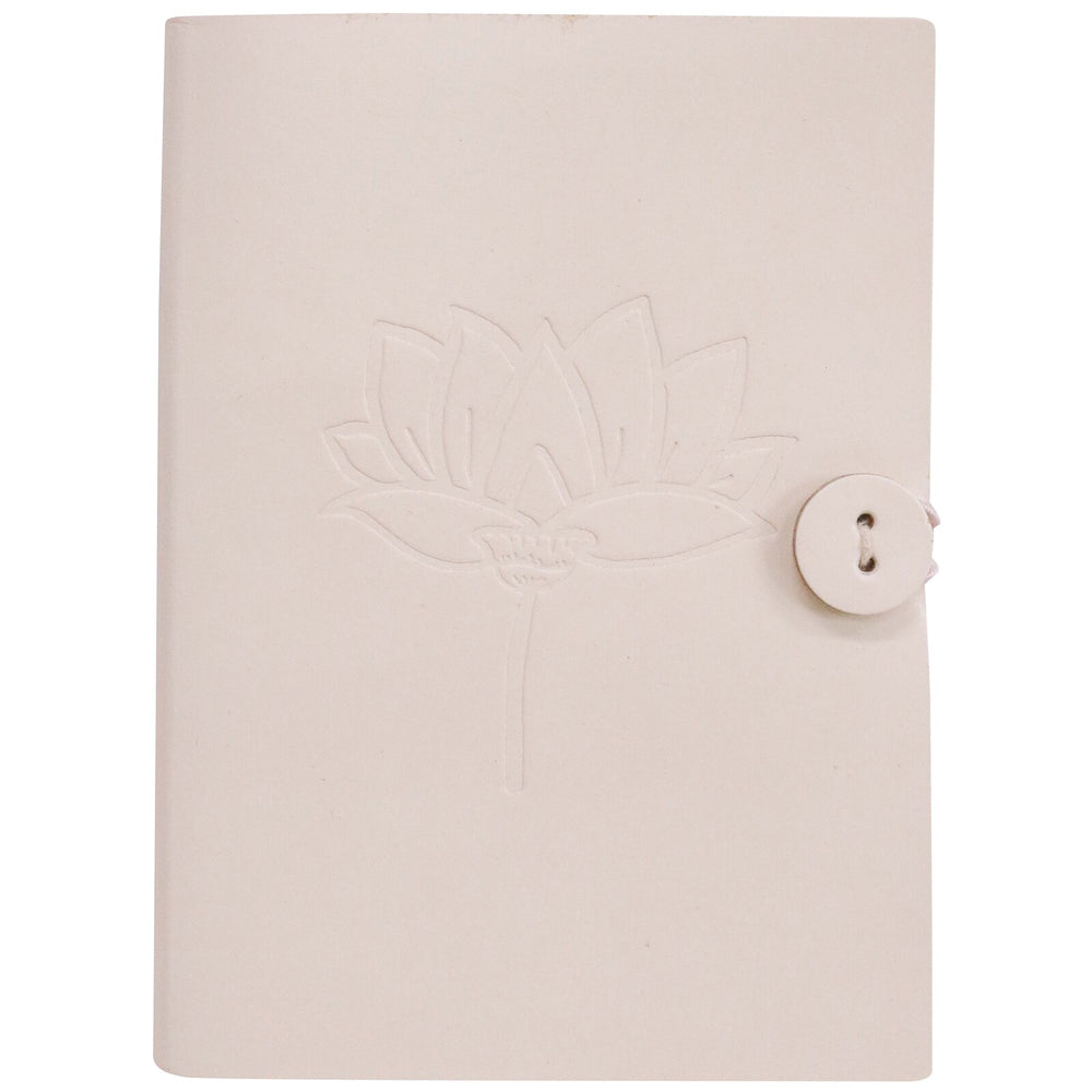3PK LVD Recycled Leather Note Book Lotus Stylish Hard Cover Journal/Diary