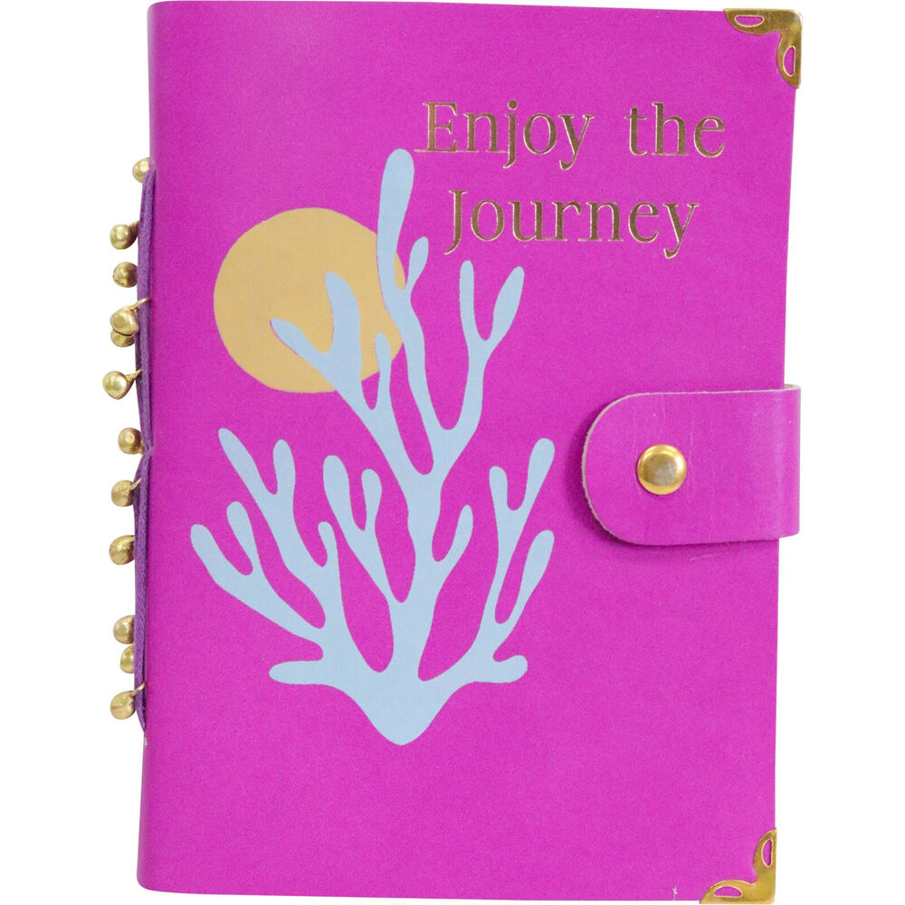 LVD Leather Cover Paper Notebook Writing Journal 18x13cm Enjoy Journey