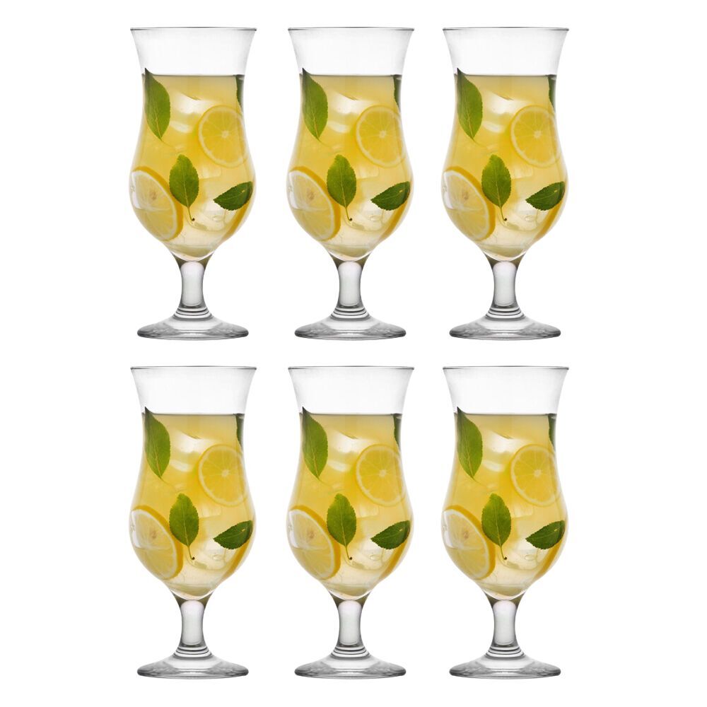 2x 6pc Artcraft Stylish Ibiza Cocktail Glass Elegant Barware 460ml Clear