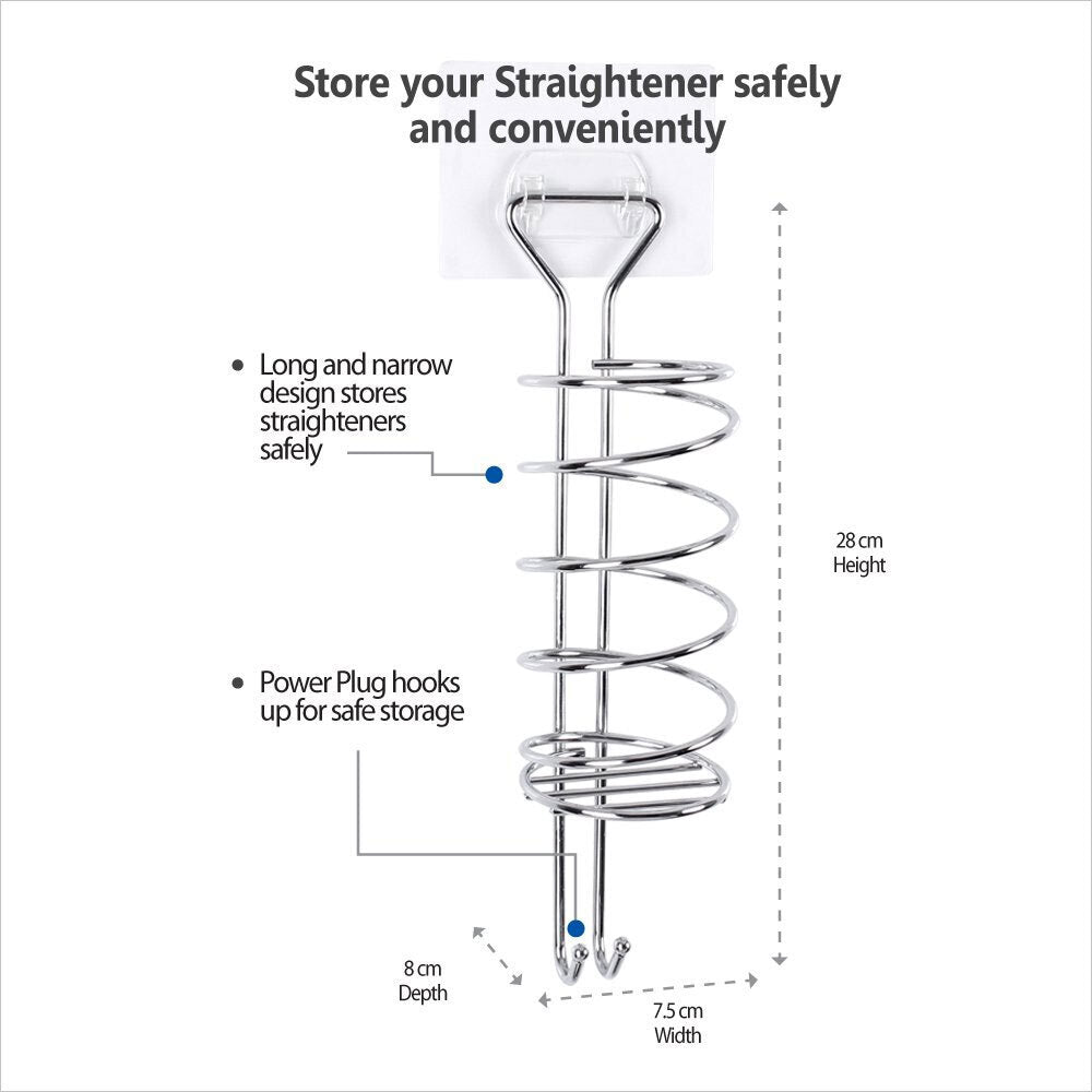 White Magic 3kg I-Hook Hair Straightener Holder Storage