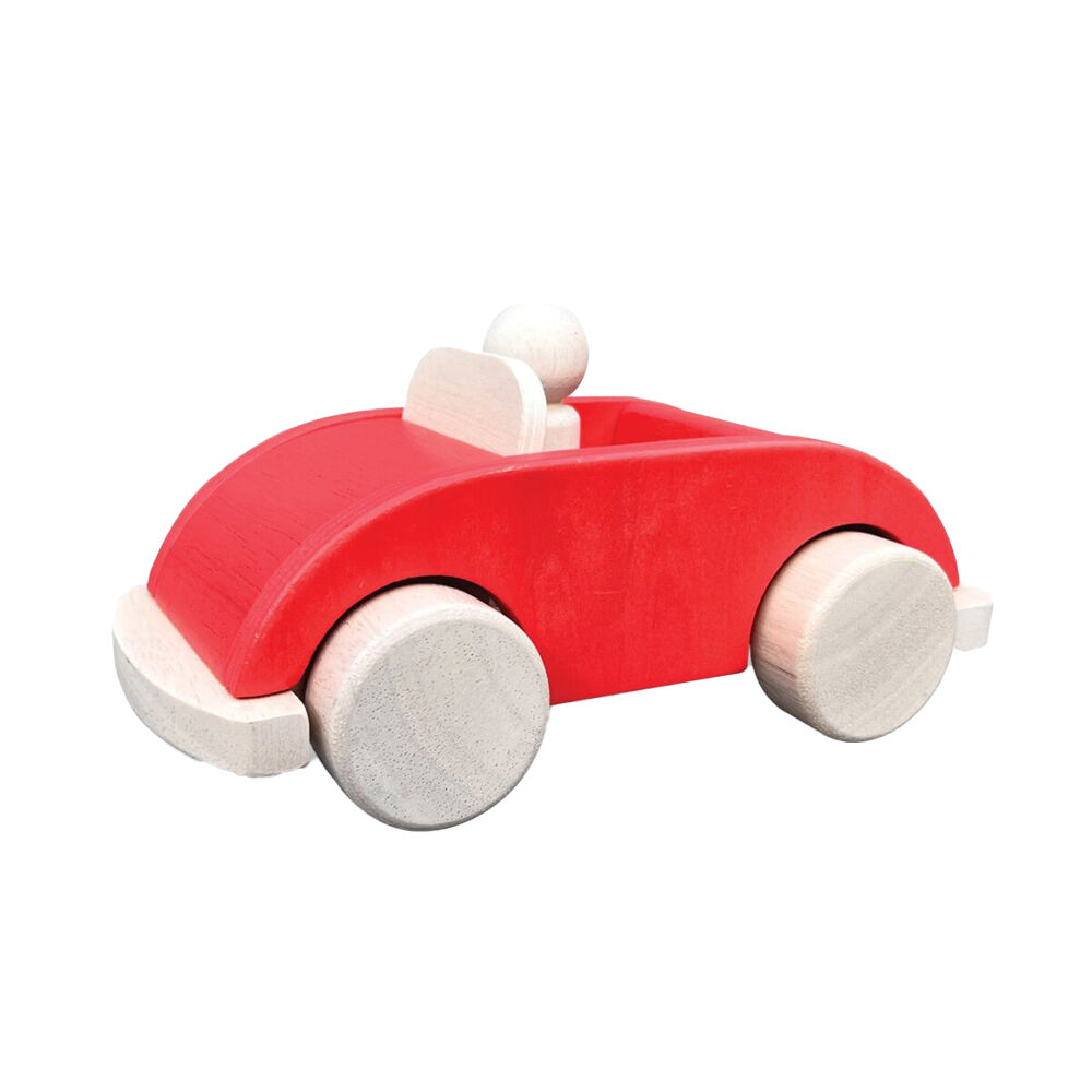 Indigo Jamm Charlie's Car 20cm Kids Natural Wooden Toy 18m+
