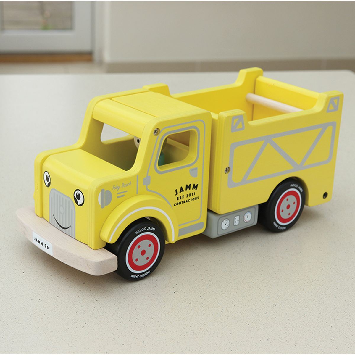Indigo Jamm 26cm Toby Truck Kids/Children Wooden Toy 18m+