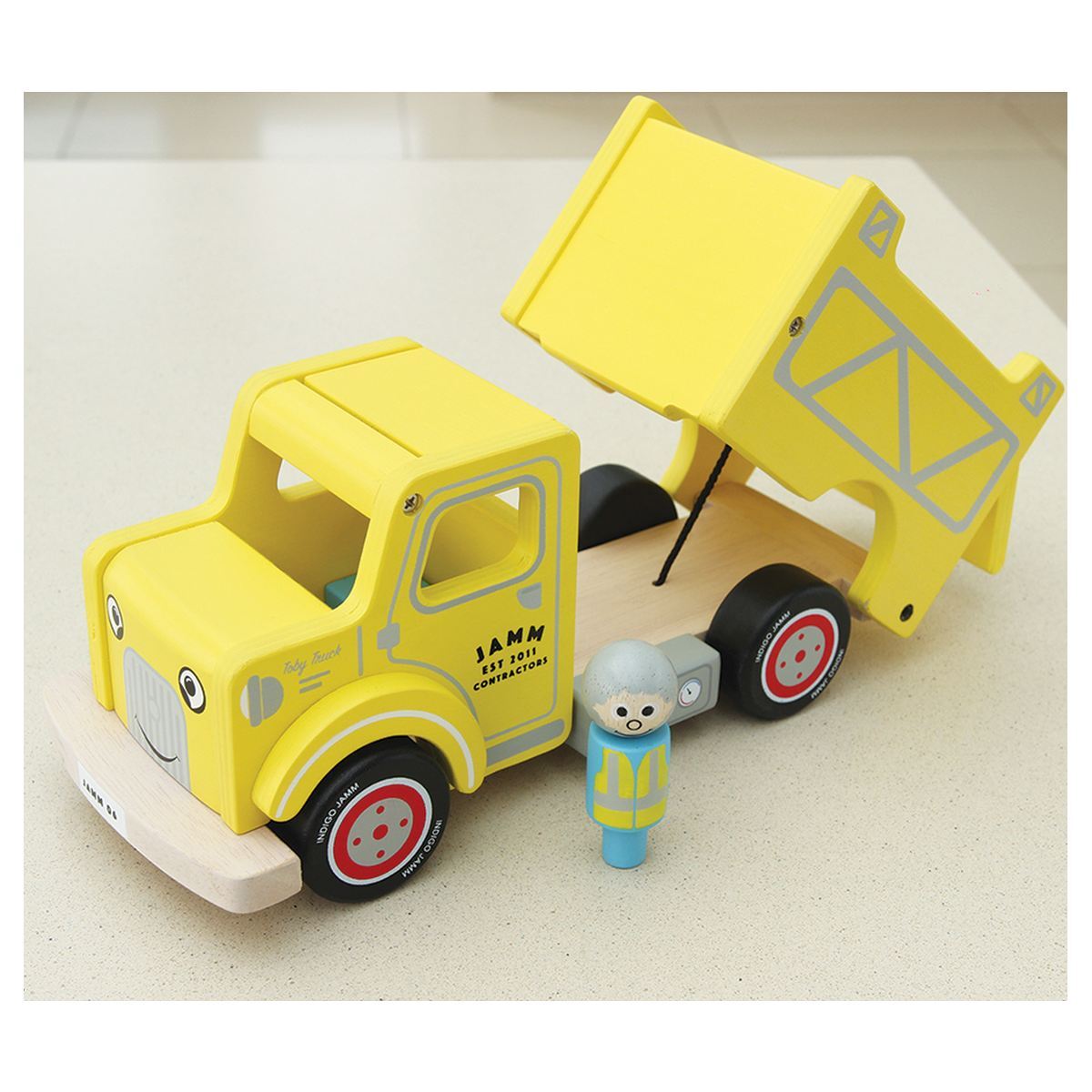 Indigo Jamm 26cm Toby Truck Kids/Children Wooden Toy 18m+