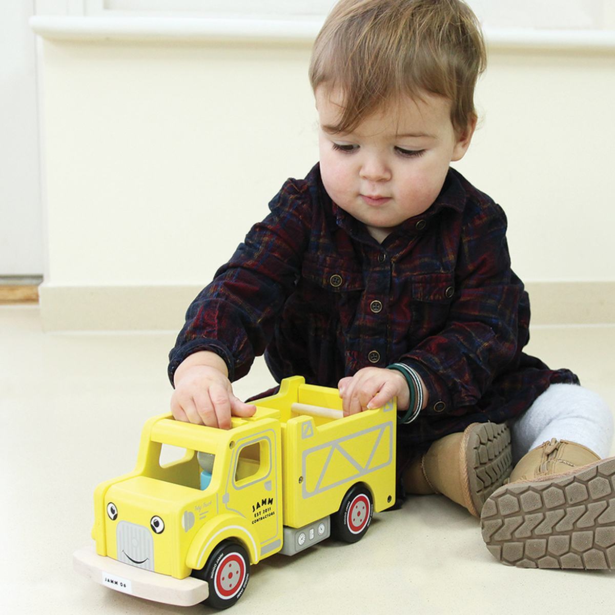 Indigo Jamm 26cm Toby Truck Kids/Children Wooden Toy 18m+