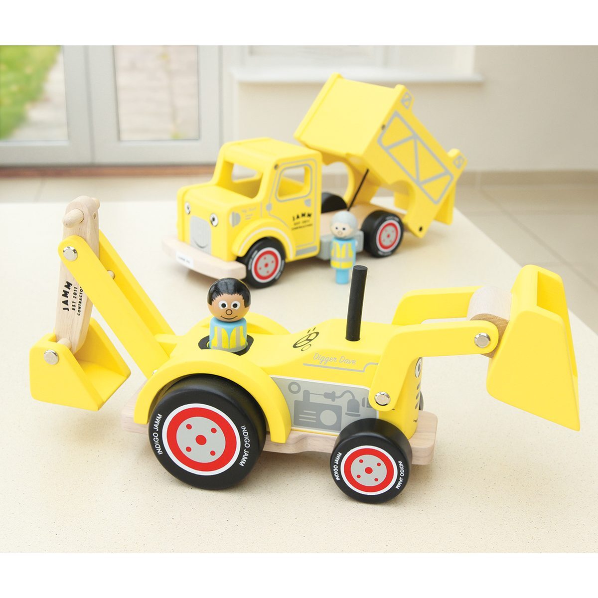 Indigo Jamm 26cm Toby Truck Kids/Children Wooden Toy 18m+