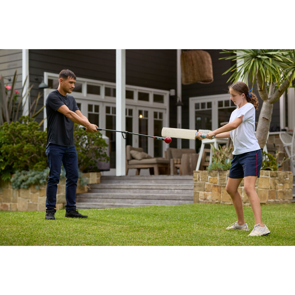Sklz Collapsable Two-Piece Cricket Bat Trainer 52-inch Black/Red