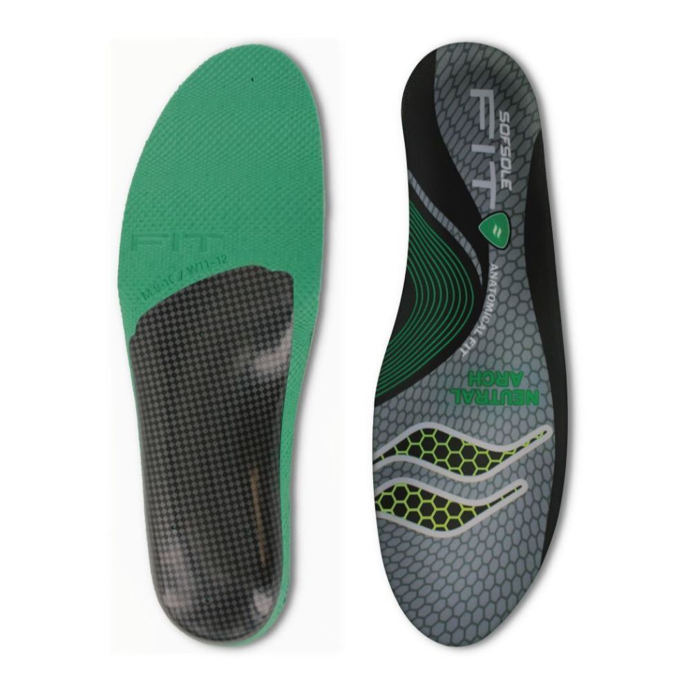 3PK Sof Sole Fit Unisex Foam Shoe Insert Full-Length Neutral Arch US