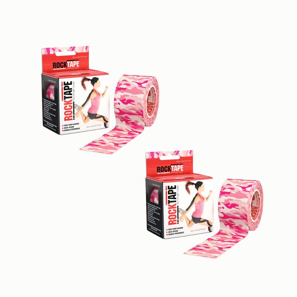 2PK Rocktape Standard Adhesive Training Support Tape - Pink
