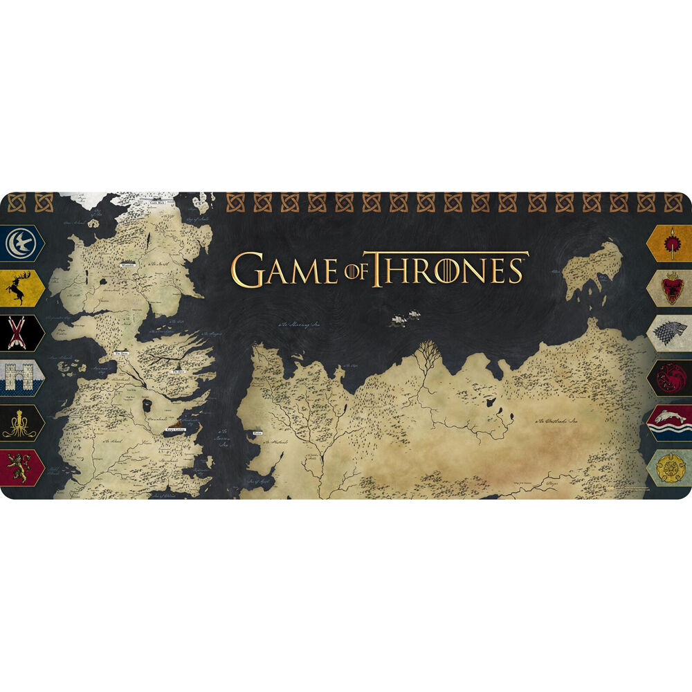Blockbuster Game of Thrones Westeros Map Gaming Keyboard and Mouse Mat XXL
