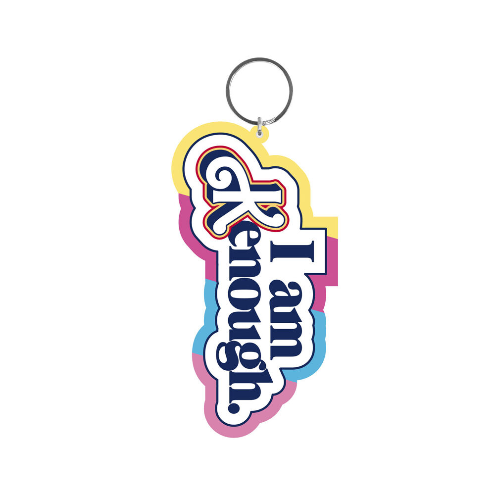 5PK Impact Rock Merchandise Barbie Movie I am Kenough PVC Keyring 9cm Multicoloured