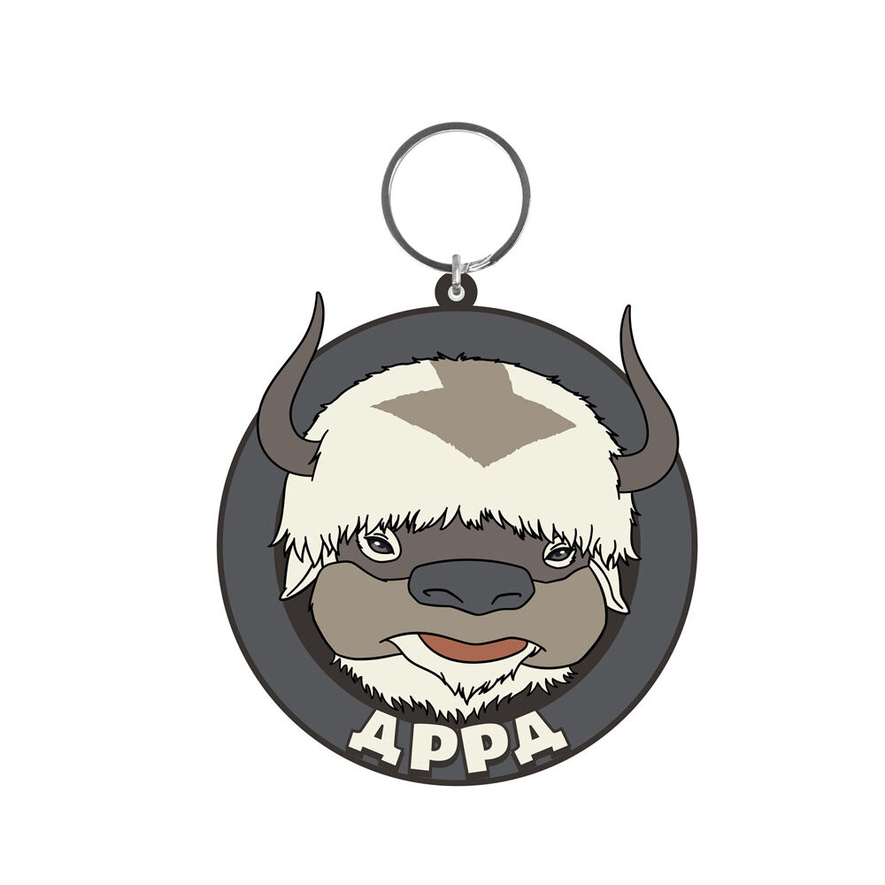 5PK Avatar: The Last Airbender Appa Character PVC Rubber Keyring 9cm Multicoloured