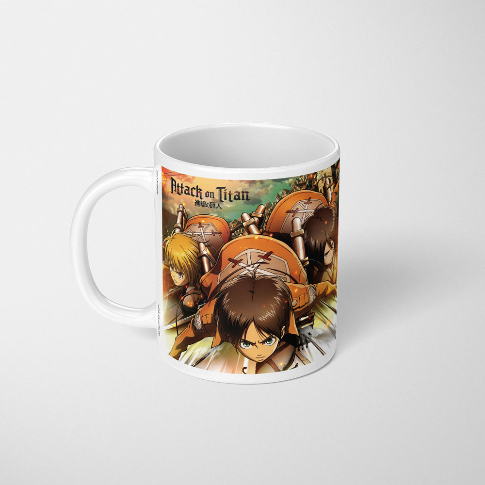 3PK Attack On Titan Ceramic Coffee/Drink Mug w/ Handle