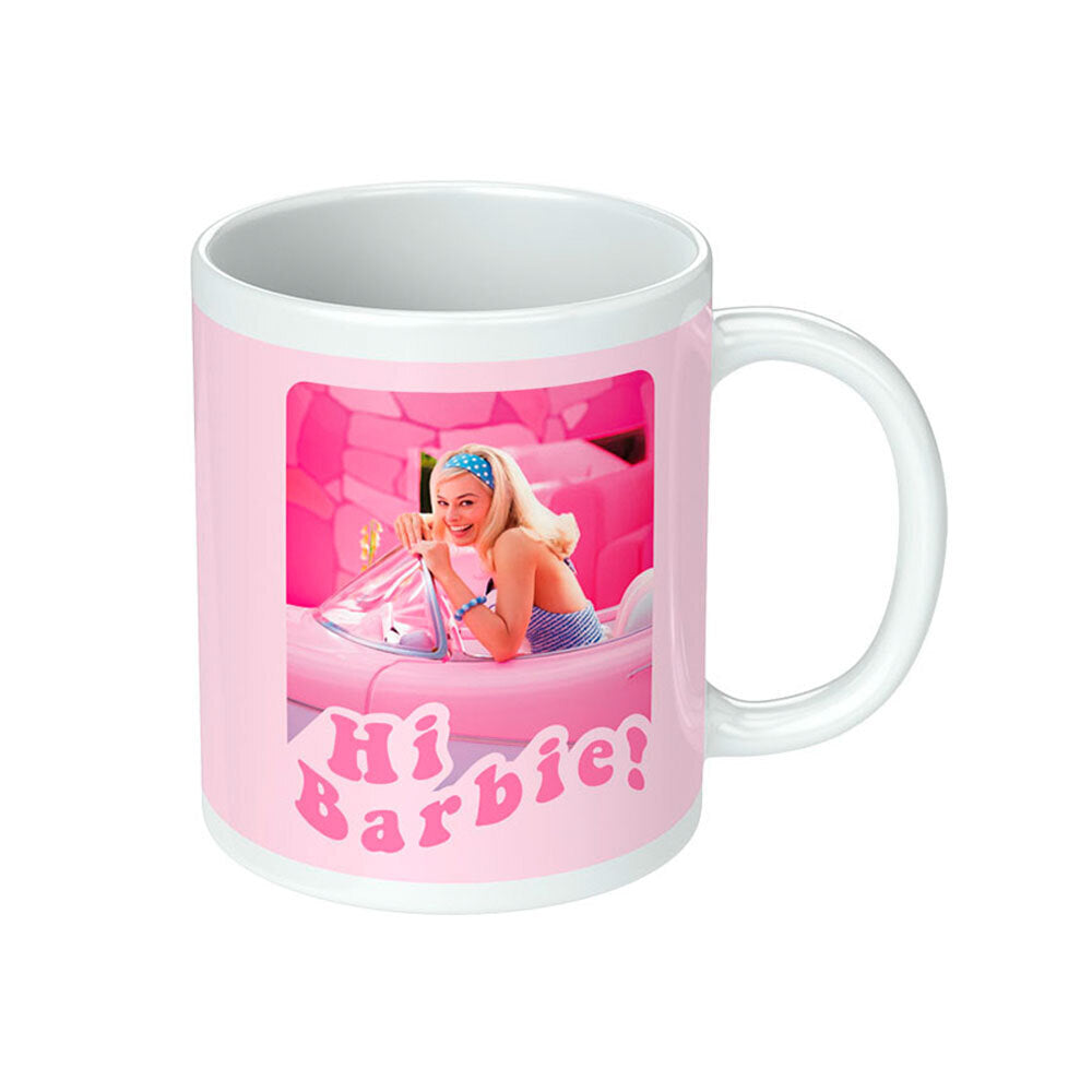 2PK Barbie Movie "Hi Barbie!" White Ceramic Printed Mug