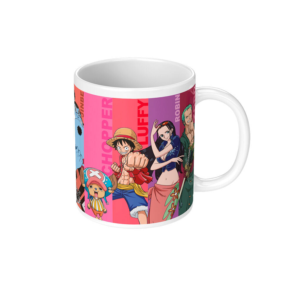 3PK One Piece Panels Ceramic Hot & Cold Drinking Mug Multicolour